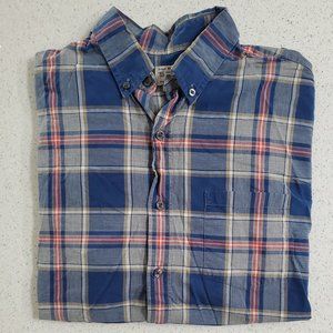 J. Crew Men's Button Down 100% Cotton Quality Woven Long Sleeve Shirt | Sz M